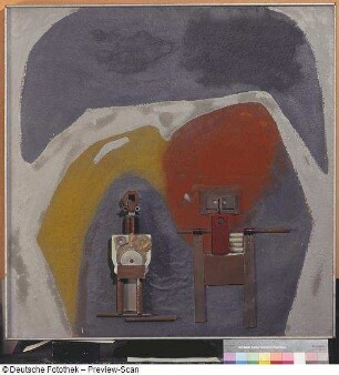 Abstrahierte Komposition "Two figures"
