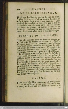 De La Bienfaisance