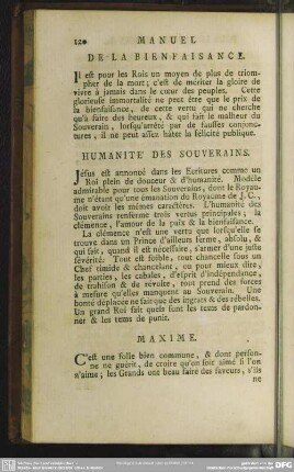 De La Bienfaisance