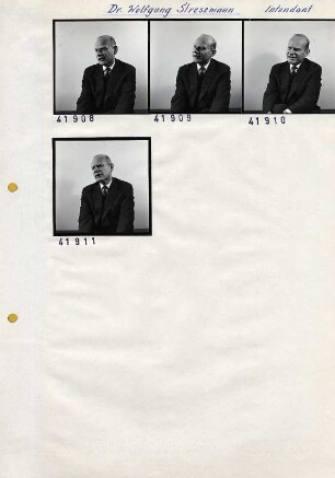 Portraitserie Wolfgang Stresemann