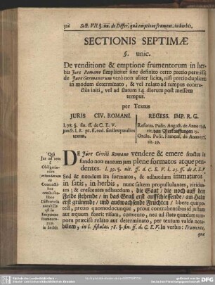 Sectionis Septimae