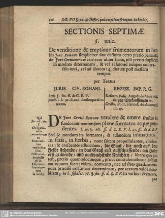 Sectionis Septimae