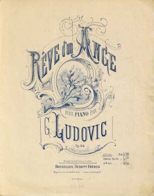Rêve d'un Ange : pour piano ; op. 44