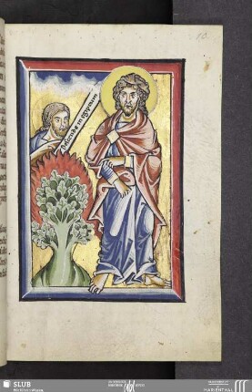 Miniatur (Moses vor dem brennenden Dornbusch)