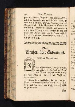 9) Von Brühen über Gebratenes.