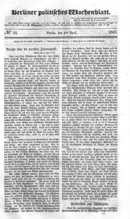 No 14, 4. April 1835