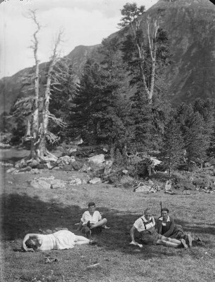 Österreich, Alpen : Österreich. Rast im Gebirge