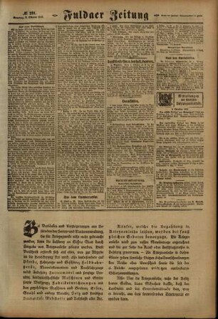 Zweite Ausgabe vom Samstag, den 05. Oktober 1918.