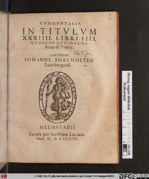 Commentaria In Titvlvm XXXIIII. Libri IIII. Codicis, Qvi Inscribitur De Vsuris