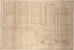 Fischer, Theodor; München; Haus Milker - Türen (Ansichten, Details)