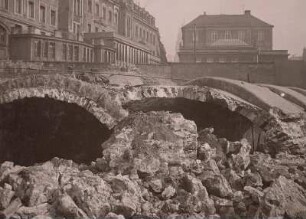 Dresden. Abbrucharbeiten "An der Mauer": Kasematten der ehemaligen Dresdner Festung (Bastion Merkur) für das Neubaugelände des Dresdner Anzeigers