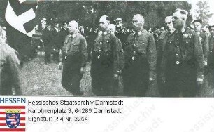 Hessen (Volksstaat), 1932 Juli 7 / Propaganda der NSDAP anlässlich des 2. Wahlgangs der Reichspräsidentenwahl / Einsatz der SA, Gruppenaufnahme