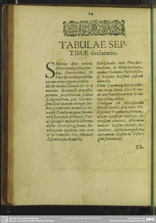 Tabulae Septimae declaratio