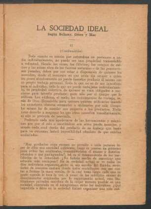 II - [Habla Juan Grave (en "La Sociedad Futura")] - (Continuación)