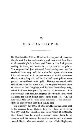 II. Constantinople.