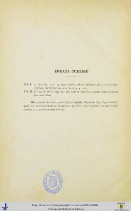 Errata Corrige.