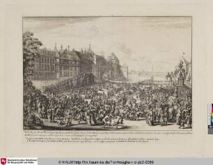 8 [Feierlichkeiten in Belgien zu Ehren Kaiser Leopold's 9 Bl.; Entry of Leopold I, bonfire and festivities in Brussels after the victory over the Turks, 1683; Leopold I of Austria entry into Brussels after defeating the Turks - 1686]
