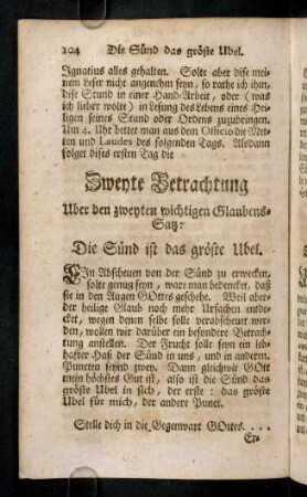 104-123, Die zweyte Betrachtung