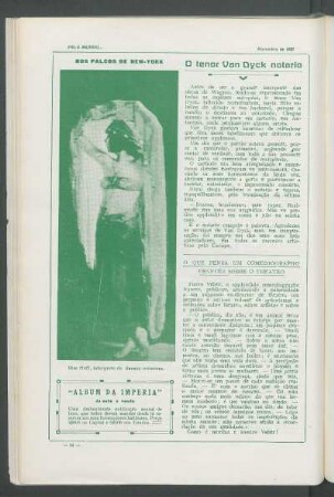 Nos palcos de New-York : Miss Hoff, intérprete de danças orientais.
