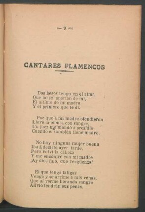 Cantares flamencos