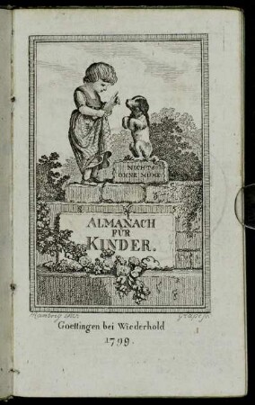 1799: Almanach für Kinder