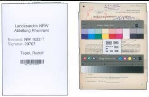 Entnazifizierung Rudolf Tepel , geb. 16.12.1883 (Technischer Angestellter)