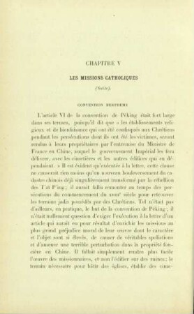 Chapitre V. Les missions catholiques (Suite)