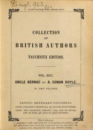 Uncle Bernac : a memory of the empire
