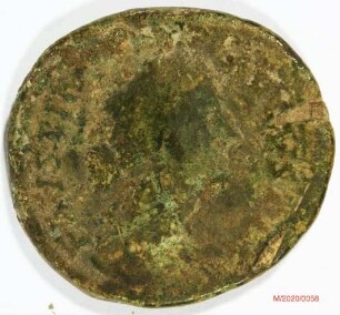 Römische Münze, Nominal Sesterz, Prägeherr Marc Aurel für Faustina II., Prägeort Rom, Original