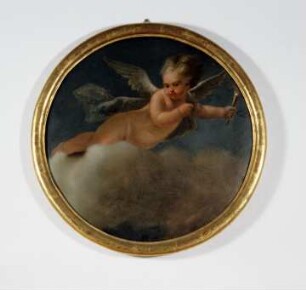 Supraporte: Putto mit Fackel