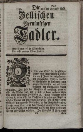 1742. Das Zwei und Vierzigste Stük.