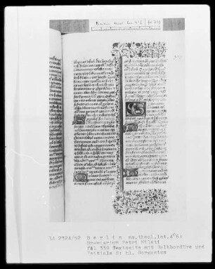 Breviarium Petri Mileti — Initiale S, darin der heilige Gorgonius, Folio 339recto