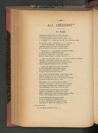Au Désert.