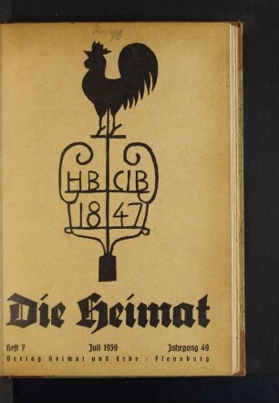 Heft 7 Juli 1939 Jahrgang 49