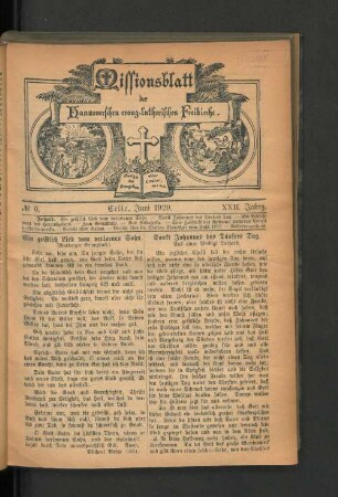 No 6. Juni 1920.