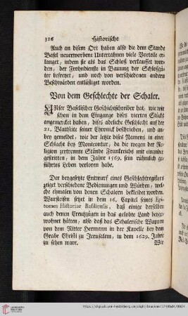 Von dem Geschlechte der Schaler.