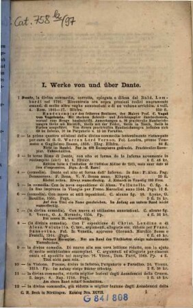 Antiquarischer Katalog der C. H. Beck'schen Buchhandlung in Nördlingen, 97. 1869