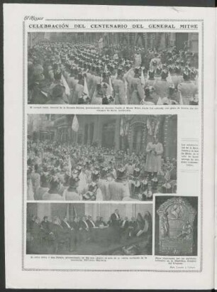 Celebración del centenario del General Mitre