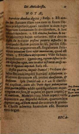 Anti-Becanus, Sive Manualis Controversiarum Theologicarum, à Martino Becano ... ex tot opusculis collecti, Confutatio. 2