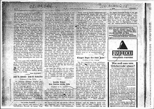 Essad Beys Artikel in der Zeitschrift Die literarische Welt 1931
