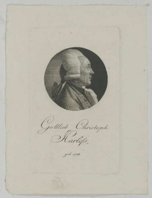 Bildnis des Gottlieb Christoph Harless