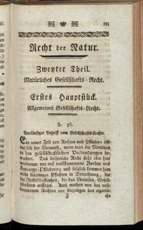 Erstes Hauptstück. Allgemeines Gesellschafts-Recht.