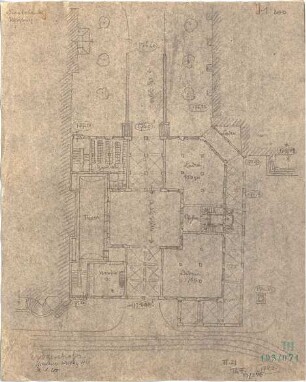 Fischer, Theodor; Würzburg, Münsterplatz; Sparkasse - Grundriss EG