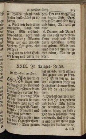 XXIX. In Krieges-Zeiten.