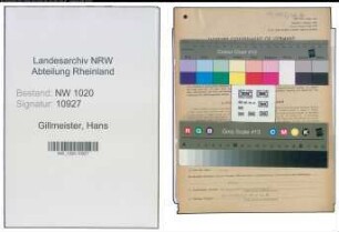 Entnazifizierung Hans Gillmeister , geb. 09.10.1897 (Bankbeamter)