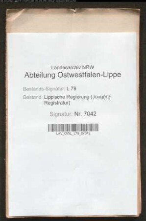 Ermittlung und Behandlung amerikanischer Staatsbürger, Gen./Spez.