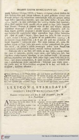 Lexicon Latinitatis