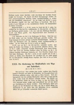 XXII. Die Eroberung der Brückenköpfe von Riga und Jakobstadt