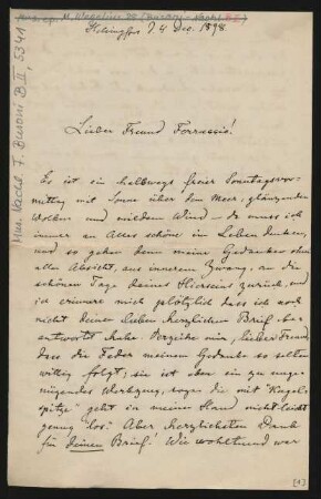 Brief an Ferruccio Busoni : 04.12.1898