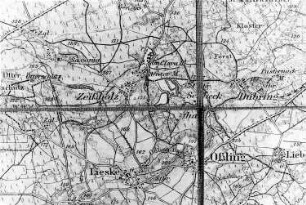 Bernsdorf-Zeißholz. Karte, 1:100.000